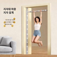 실내 문틀철봉 드릴작업 불필요 높이조절 벽걸이형 턱걸이운동기구 홈트용 풀업바, 문틀 높이 198-205 단일 막대 60-100