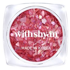 위드샨 자개 네일 글리터, 09 연지곤지, 1개