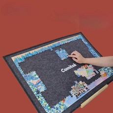 직소 퍼즐 보드 매트 패드 테이블 퍼즐판 미끄럼 방지 1. 접이식 중형(1000피스에 적합)