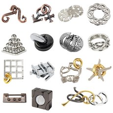 잠금 퍼즐 두뇌 와이어링 지능 A 버클 1. 게임 잠금해제 (4종)세트