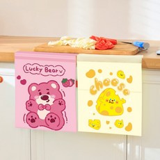 접착식쓰레기봉투 30장1세트 쓰봉 비닐 씽크대 차량 자동차 주방 책상, 1개, 야옹이