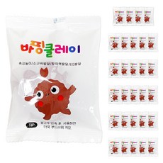 국산 바핑클레이 대한산업 교육용 소분 방과후 돌봄, 30개, 10g, 갈색