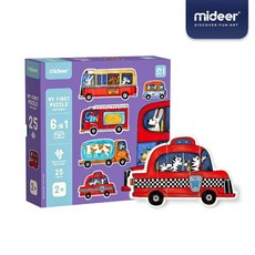 mideer 나의 첫퍼즐놀이 교통탈것 md0077-1 놀이교구 오감발달, 본상품