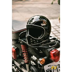 P&J 捷寶 BLADE RIDER 二代 玻璃纖維 山車帽 復古 越野 經典亮黑, 1個, S