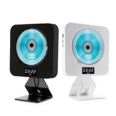 벽걸이 CD DVD 플레이어 USB 블루투스 스피커, 화이트