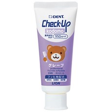 Lion獅王 DENT CHECK-UP齲克菲兒童防蛀牙膏 含氟牙膏 葡萄口味, 60g, 1條