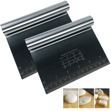 BANCOO PCS 세트 식품 등급 스테인리스 스크레이퍼 다지기용 비스킷 초퍼 피자 스파게티 커터 페이스트리 벤치 스틸 반죽