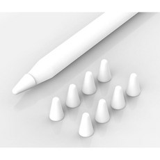 Apple Pencil 筆尖套 適用 Pro 一代 二代, 1個, 透白, 彩色混色/透白色