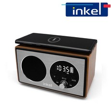 인켈 IK-BT33C 레트로 블루투스 스피커 무선충전패드, IK-BT33C(메이플), 메이플