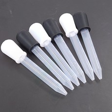 계량스포이드 눈금 주방 정확한 5ml 약품 요리 베이킹 액체, 1개, 블랙