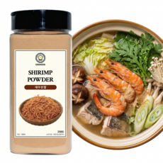 [쿡스타] 새우분말 - 감칠맛 UP! 비린 맛 없이 깊은 해물 풍미!, 1개, 250g