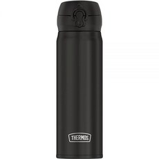 THERMOS 스테인리스 스틸 다이렉트 드링크 블랙 16온스 137789, 16 Ounces