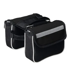 스트랩온 자전거 새들 가방 3D 쉘 방수 반사 충격 사이클링 튜브 후면 테일 시트포스트 액세서리, 02 Black, 1개