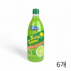 업소용 라임원액 카페식재료 6개 과일원액 카페식자재 레이지 업소용 1L 라임주스 X