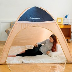 일루오슈 원터치 투명문 난방텐트