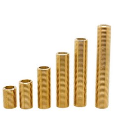 BSP 수나사 황동 나사 니플 파이프 피팅 커넥터 어댑터, 4)BSP1I8 Length 40mm, Thread-Length, 1개