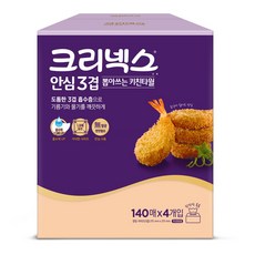 크리넥스 안심 3겹 뽑아쓰는 키친타올 140매, 4개입, 4세트
