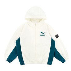 [국내매장정품] 푸마 PUMA KIDS T7 라인 후드 바람막이 자켓_PK43JF360 5008752874 153188, Black, 150