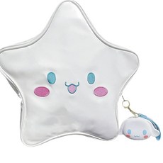 FAPIPOS 옐로우 스타 귀여운 백팩 가죽 스타 이타 백팩. Y2K 스타 숄더백 (옐로우) A-big-star-white-1 일본 빈티지 아이다 백 Y2k