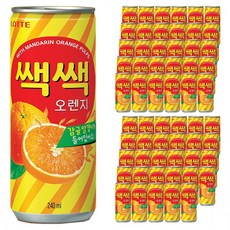 롯데 쌕쌕 오렌지 240ml x 60캔30캔x2박스, 60개
