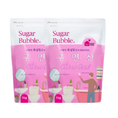 슈가버블 구연산 대용량 1kg x2, 2개