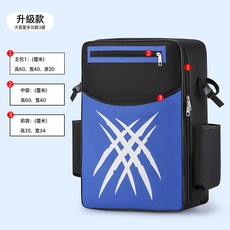 DFMEI 釣椅包大容量雙肩背釣魚包漁具包杆包舒適垂釣包臺釣包工具包用品, 1個, 【升級3層加大容量】60CM主包黑藍