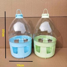 닭 급수기 대형 물그릇 병아리 조류용 열선 동파방지, 1개, 6l 투명 1+1