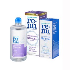리뉴 어드밴스 500ml x 1개 + 어드밴스 355ml x 1개 소프트 렌즈 세척액