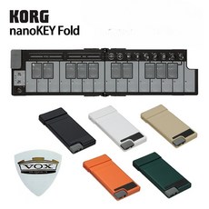 KORG 키보드 nanoKEY Fold 폴더블 신디사이저 음향 MIDI 경량 사운드 컨트롤러 Black, White