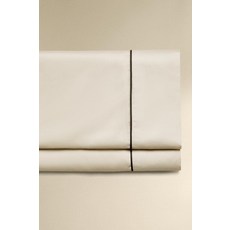 zara 자라 파이핑 새틴 플랫시트 - 라이트 그레이, 싱글