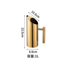 레스토랑 물 주전자 .0L 오마카세 스테인레스 스테인리스, D. 1리터 황금색 일자형 주전자