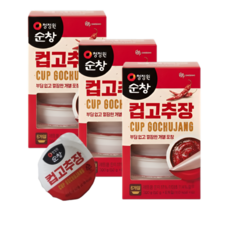 청정원순창 컵고추장 6p, 300g, 3개