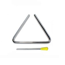 3세 정서안정 소근육발달 악기 트라이앵글 아동음악 악기교구 클래식악기, 1개, 실버