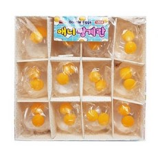 애니토이 쌍계란 주물럭 낱개 촉감놀이 스트레스 해소 말랑이, 1개