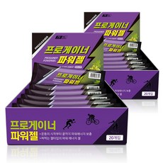 프로게이너 파워젤 청포도맛 스포츠 에너지젤, 청포도맛(2박스), 40g, 40개