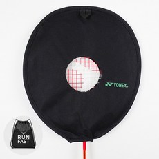 요넥스 배드민턴가방 라켓 헤드커버 센터홀 폴리케이스 라켓커버 (MT 짐색지급), 블랙계열, 1개