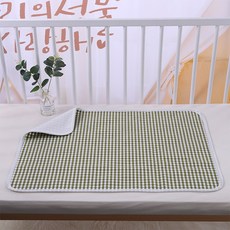 DFMEI 大尺寸苧麻隔尿墊！！寶寶夏季透氣多層防水苧麻尿墊, 1個, 30*40CM