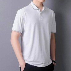 POLO衫男夏天輕薄透氣網眼冰絲衣吸濕排汗短袖速乾衣大碼戶外工作健身登山休閒服排汗衣寬鬆彈力冰絲涼感運動上衣速乾t恤青