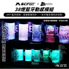 L&S WORKS 38燈藍牙動感模組 APP控制 音樂節奏同步, 1個