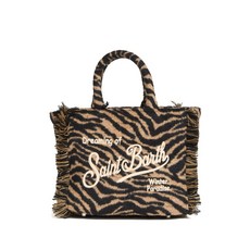 MC2세인트바스 지브라 프린지 베니티 사첼 백