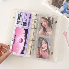 티켓북 티켓 바인더 뮤지컬 영화 공연 야구 보관 앨범, 01.티켓북(투명)+속지1칸(10장)