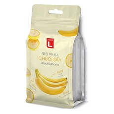 베트남 롯데마트 말린 바나나 과일칩 과자 간식, 5개