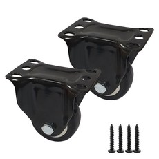 엠파이어 2.5인치 평판고정 캐스터 폴리우레탄 바퀴 Z7, 2개