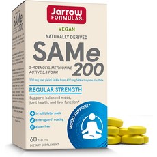 Jarrow 자로우 SAMe 200 200 MG 60정 타블렛, 1개