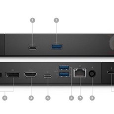 DELL WD19TBS WD22TB4 컴퓨터 스테이션 UD22 4K 확장 D6000 USB, 1개, F. WD19TBS 180W 어댑터