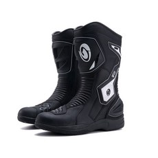 ARCX 賽車靴 防摔鞋 防水騎行靴, 黑白,44(28)