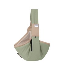 HiDREAM斜跨寵物托特包 寵物外出包 時尚寵物包 透氣舒適 寵物斜背包, 橄欖綠, 1個