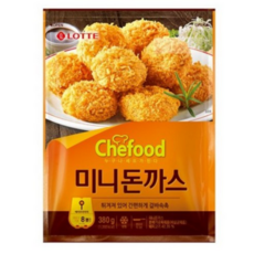 롯데 쉐푸드 미니돈까스, 380g, 2개