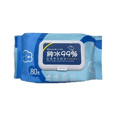 純水濕紙巾 柔濕巾 純水溼巾 柔棉濕紙巾 寶寶專用 親膚柔軟 嬰兒濕巾, 1個, 純水濕紙巾(80抽/包)超取最多20包, 80抽