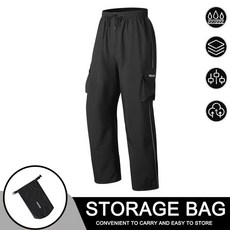 WOSAWE 오토바이 비옷 남성용 방수 두꺼운 플러스 사이즈 라이딩 전신 스플릿 싱글 레인 코트 레인 팬츠, EU L (아시아 XL), ME114 바지